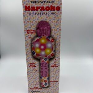 Karaoke Wireless LED Mic - Pink